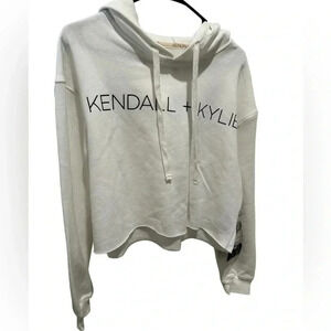 Kendal + Kylie Cropped Hooded Sweatshirt